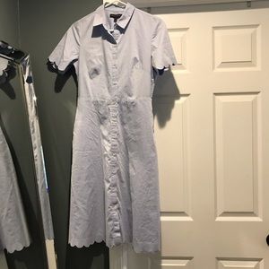 Banana Republic scalloped shirtdress